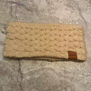 Women's Cream Knitted Headband
